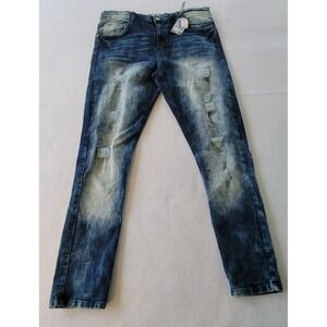 Trestles Supply Co Distresse Stretch Jeans  Wash Men's 38x32‎